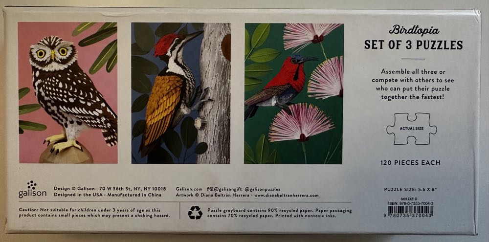 Birdtopia  - Galison puzzle collectible [Barcode 9780735370043] - Main Image 3