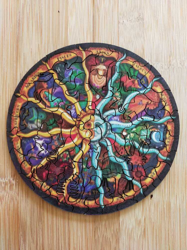 Wooden Puzzle. Sterrenbeelden. De Zon en de Maan.  puzzle collectible [Barcode 15984500044183628749] - Main Image 2