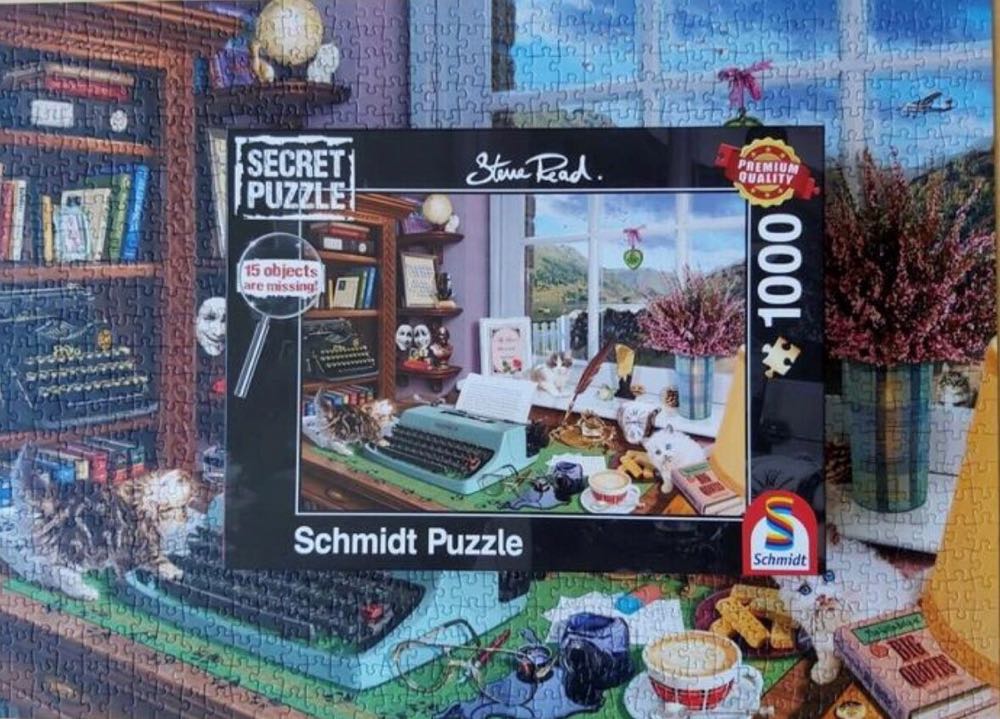 At The Desk Secret (maken) - Schmidt Puzzle puzzle collectible [Barcode 4001504599201] - Main Image 4