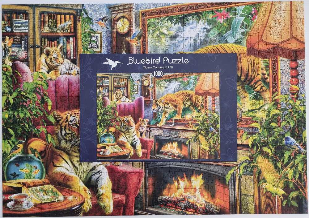 Tigers Coming To Life - Bluebird Puzzle puzzle collectible [Barcode 3663384703102] - Main Image 2