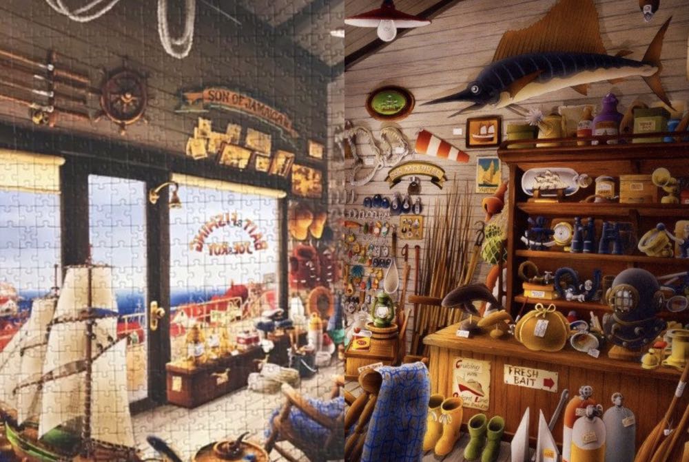 Joe & Roy Bait & Fishing Shop - Bluebird puzzle collectible [Barcode 3663384703218] - Main Image 4