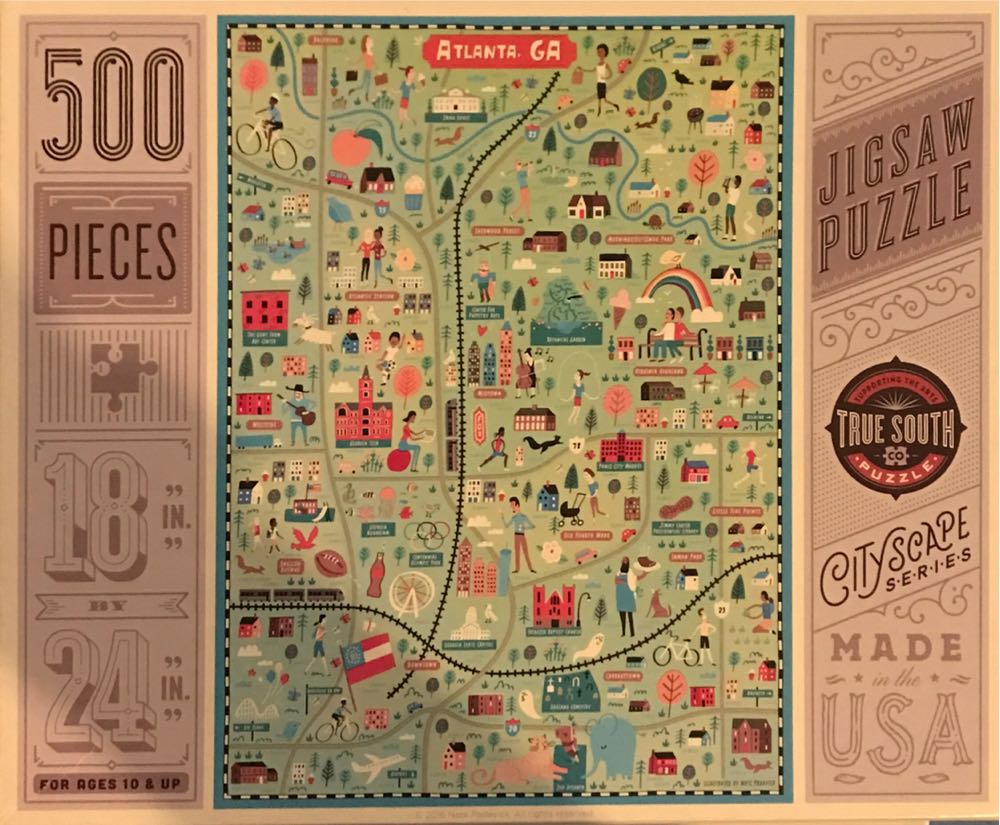 Atlanta GA - True South Puzzle Company puzzle collectible [Barcode 653341297105] - Main Image 2