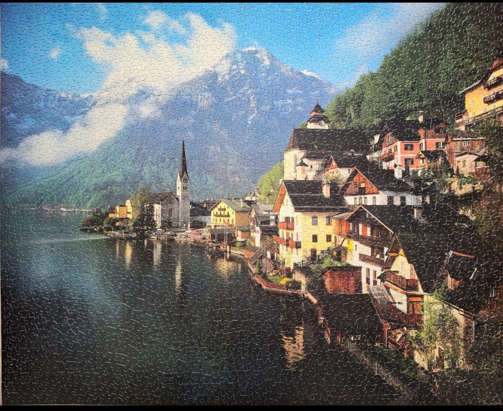 Alpine Hamlet - Hallstatt, Austria - Springbok puzzle collectible - Main Image 2