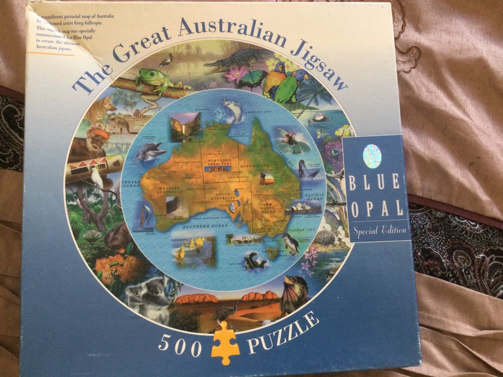 The Great Australian Jigsaw - Blue Opal puzzle collectible [Barcode 633793000164] - Main Image 2