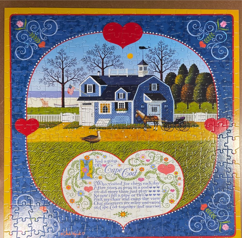 Sweetheart Chessmate - Buffalo Games puzzle collectible [Barcode 079346026975] - Main Image 2