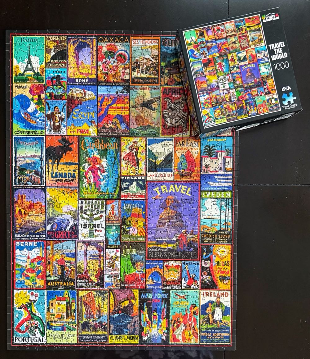 Travel the World*^ - White Mountain puzzle collectible [Barcode 724819260836] - Main Image 3