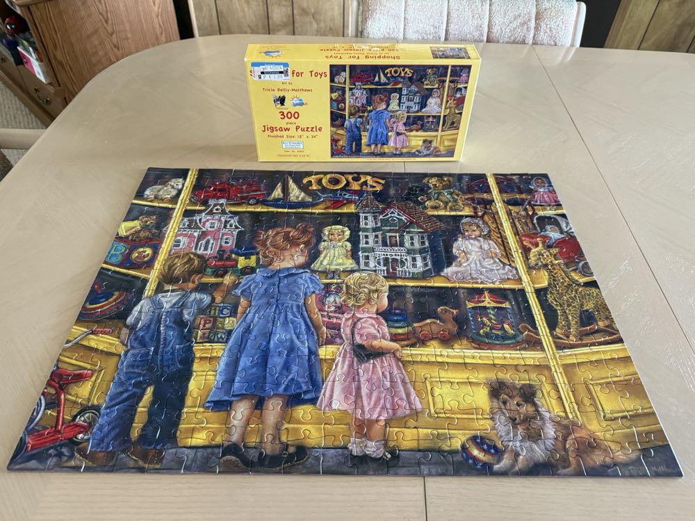 Shopping For Toys - SunsOut puzzle collectible [Barcode 796780358348] - Main Image 3