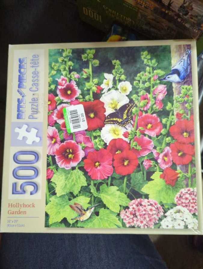 Hollyhock Garden - Bits & Pieces puzzle collectible [Barcode 704812447724] - Main Image 2
