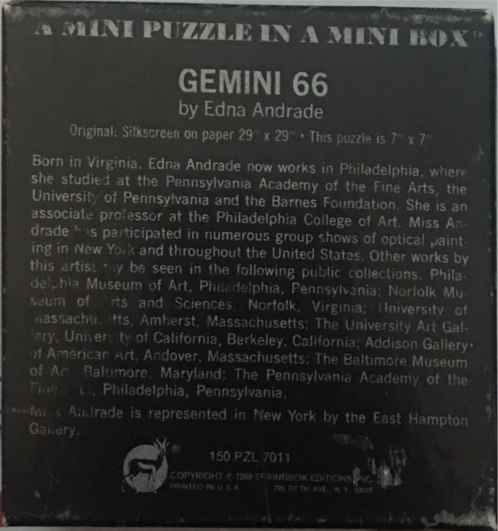 Gemini 66 - Mini - Springbok puzzle collectible - Main Image 2