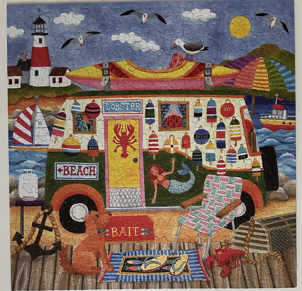 Happy Campers Beach** - Ceaco puzzle collectible [Barcode 021081223195] - Main Image 3