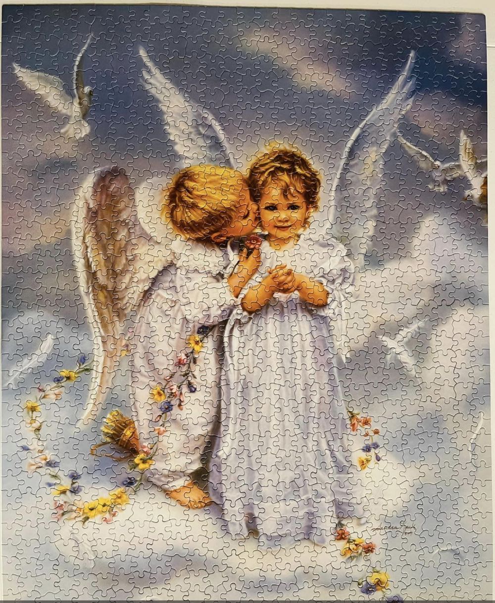 Angel Kisses - White Mountain Puzzles puzzle collectible [Barcode 724819248049] - Main Image 3