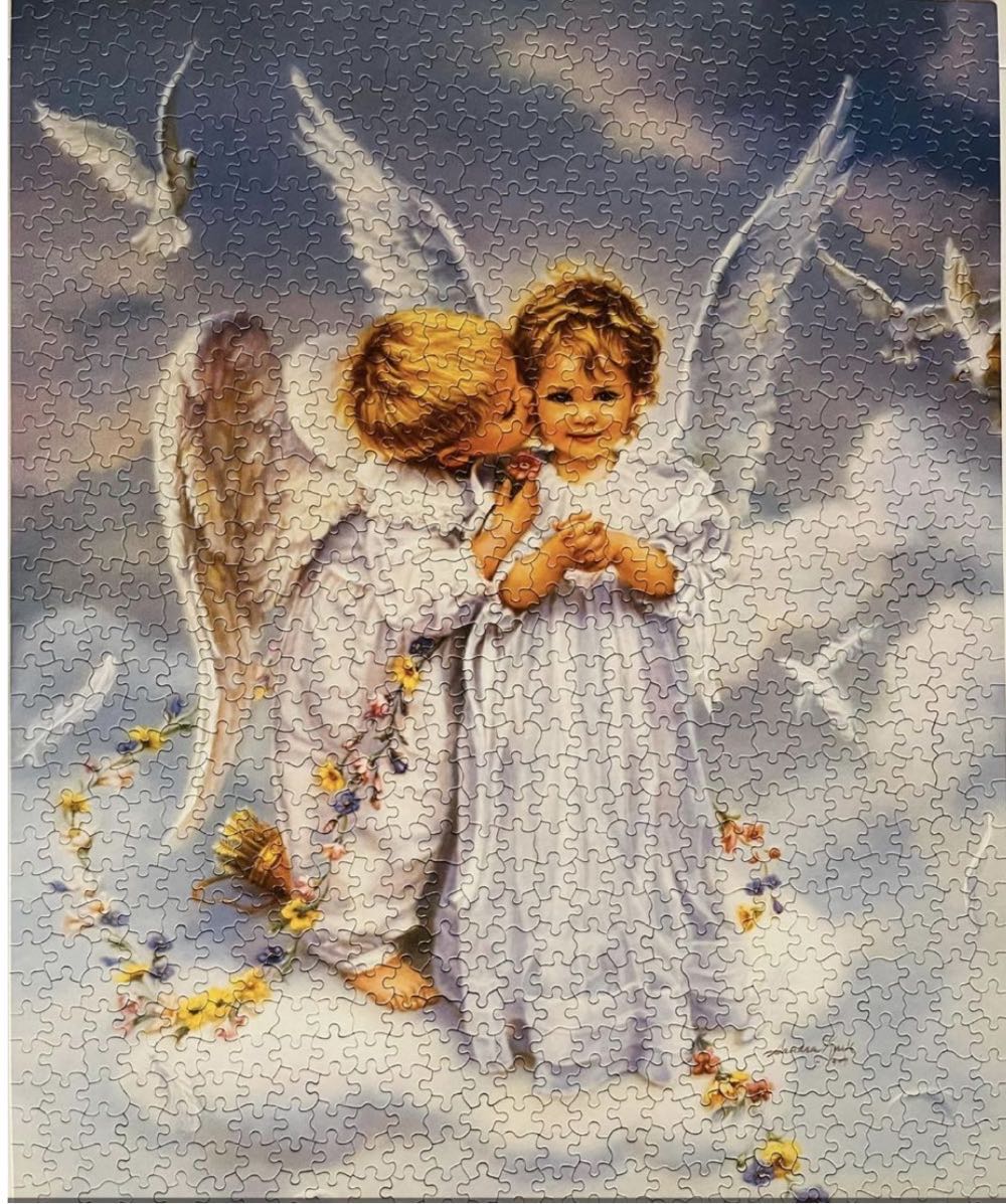 Angel Kisses - White Mountain Puzzles puzzle collectible [Barcode 724819248049] - Main Image 4