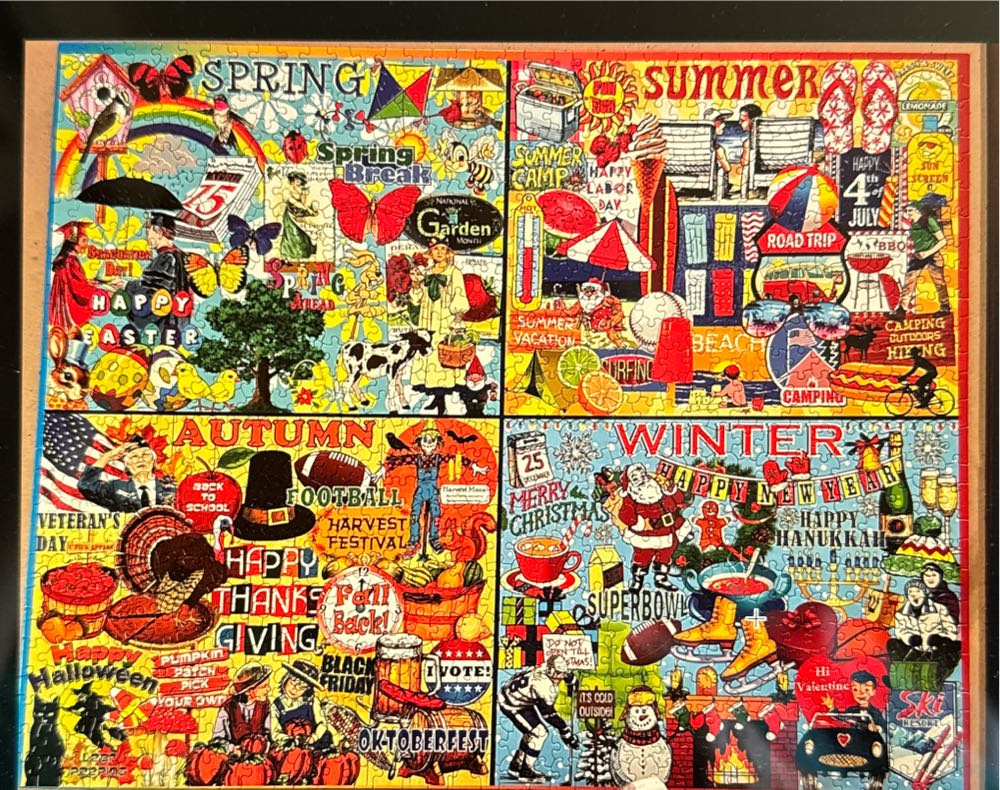 Seasons Calendar - White Mountain puzzle collectible - Main Image 2