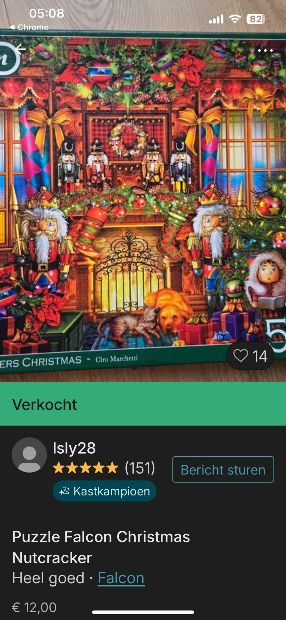 The Nutcrackers Christmas ZK31 Agnes - Falcon de luxe puzzle collectible [Barcode 8710126112724] - Main Image 3