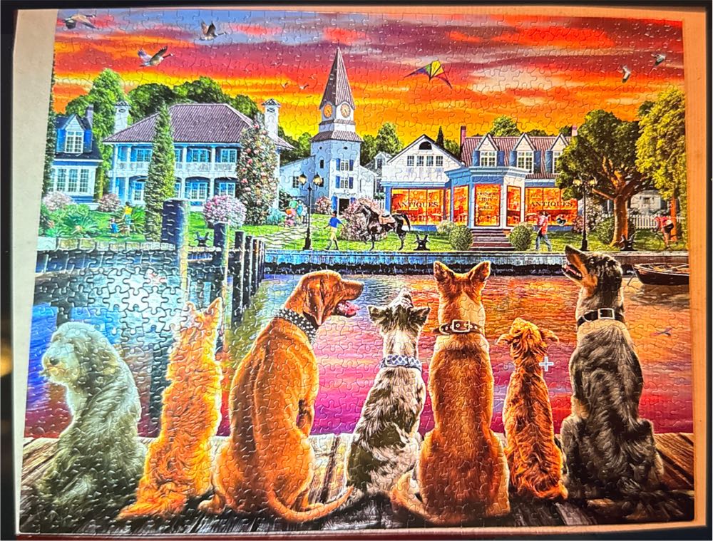 Vermont Christmas Company - Dockside Dogs - Vermont Christmas Company puzzle collectible - Main Image 2
