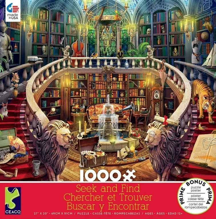 Antique Library - Ceaco puzzle collectible - Main Image 2