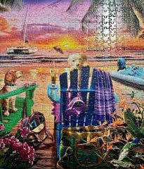 Pooches In Paradise - Buffalo Games puzzle collectible [Barcode 079346173655] - Main Image 3