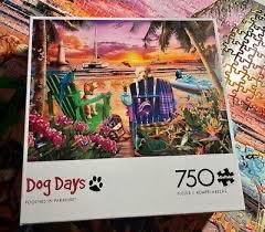 Pooches In Paradise - Buffalo Games puzzle collectible [Barcode 079346173655] - Main Image 4
