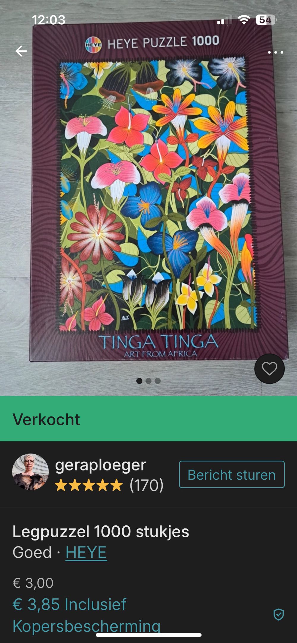 Tinga Tinga Flowers - HEYE puzzle collectible [Barcode 4001689295042] - Main Image 4