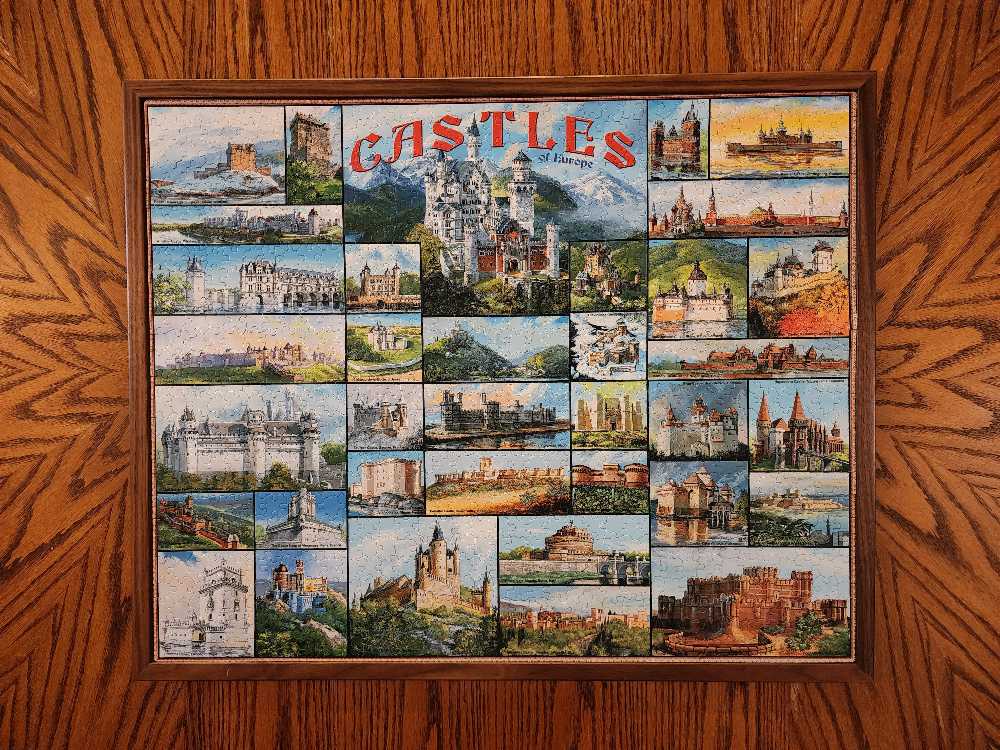 Castles Of Europe - White Mountain Puzzles puzzle collectible [Barcode 724819248742] - Main Image 2