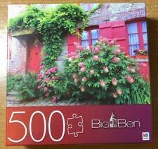 Big Ben Mb Puzzle Hasbro Spinmaster 500 Pc Village House Red Door 18” By 24”  puzzle collectible [Barcode 778988569931] - Main Image 1