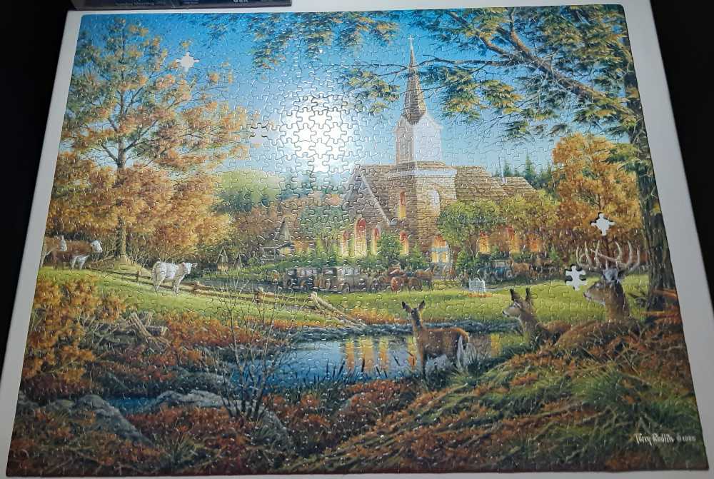 Sunday Morning - White Mountain Puzzles puzzle collectible [Barcode 724819253159] - Main Image 2