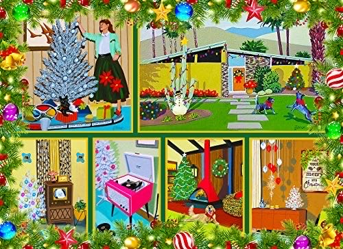Mid Century Christmas Piece Jigsaw Puzzle Give The Gift Of Warm Memories And Shared Fun This Holiday Season! DONATED Shelby Library - Hannessey puzzle collectible [Barcode 706259280018] - Main Image 1
