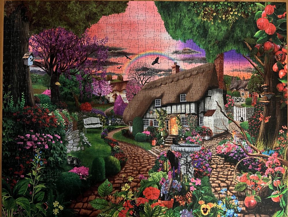 Cottage Garden Rainbow - All Jigsaw Puzzles 🇬🇧 puzzle collectible [Barcode 5060085105675] - Main Image 2