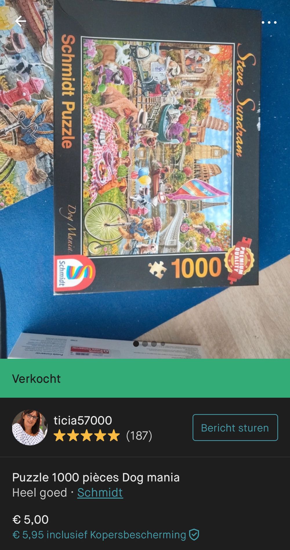 Dog Mania - Schmidt puzzle collectible [Barcode 4001504599782] - Main Image 4