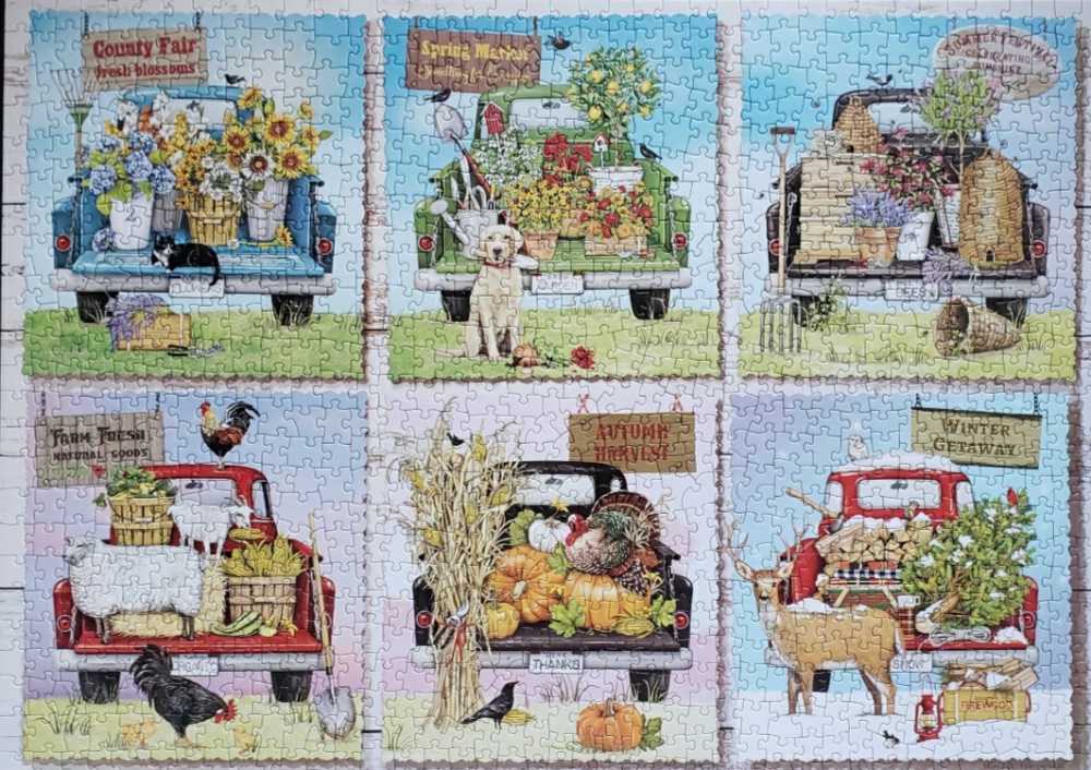 Farmer’s Market Trucks - Cobble Hill puzzle collectible - Main Image 2