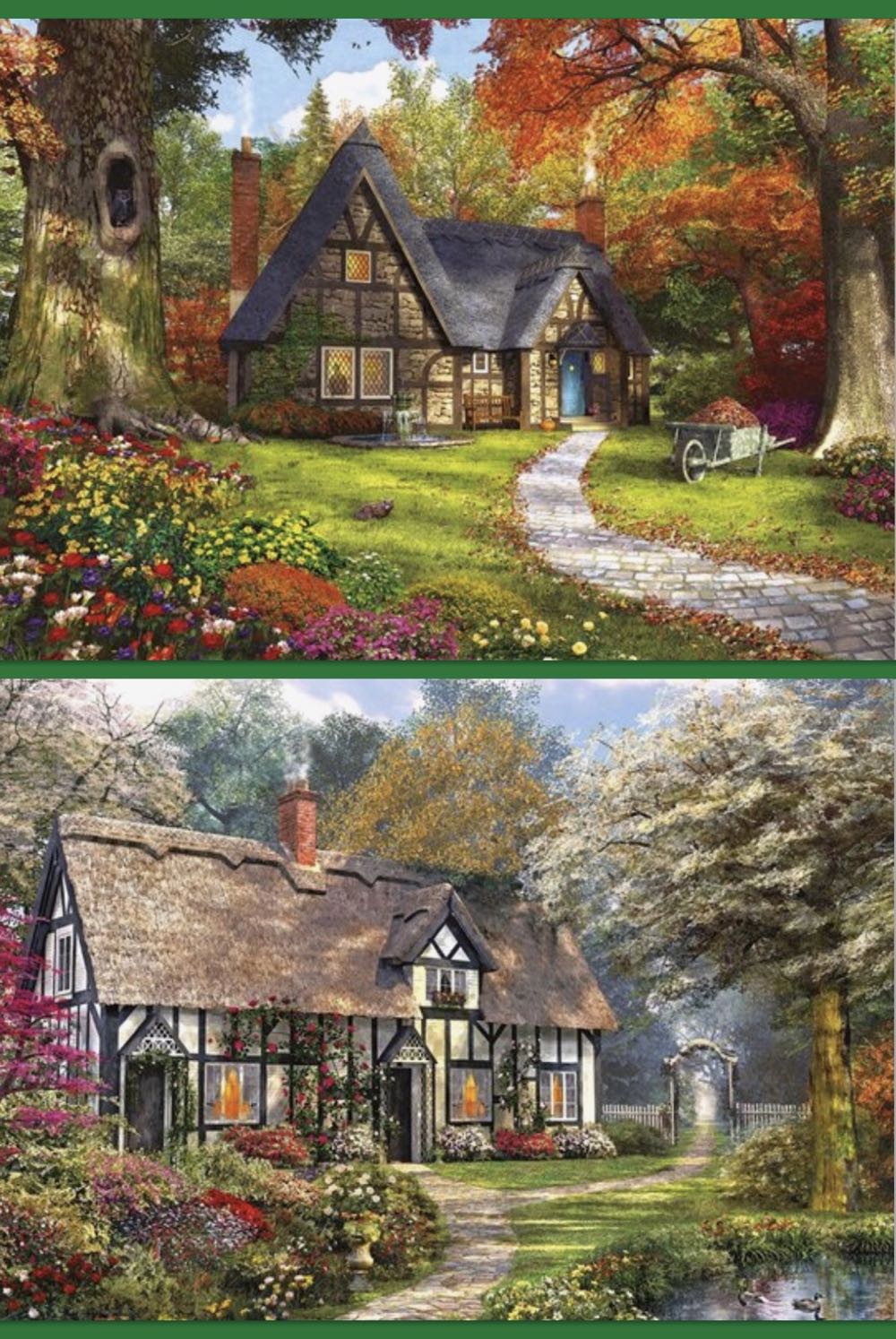 Woodland Cottages - Falcon de luxe puzzle collectible [Barcode 8710126111673] - Main Image 2