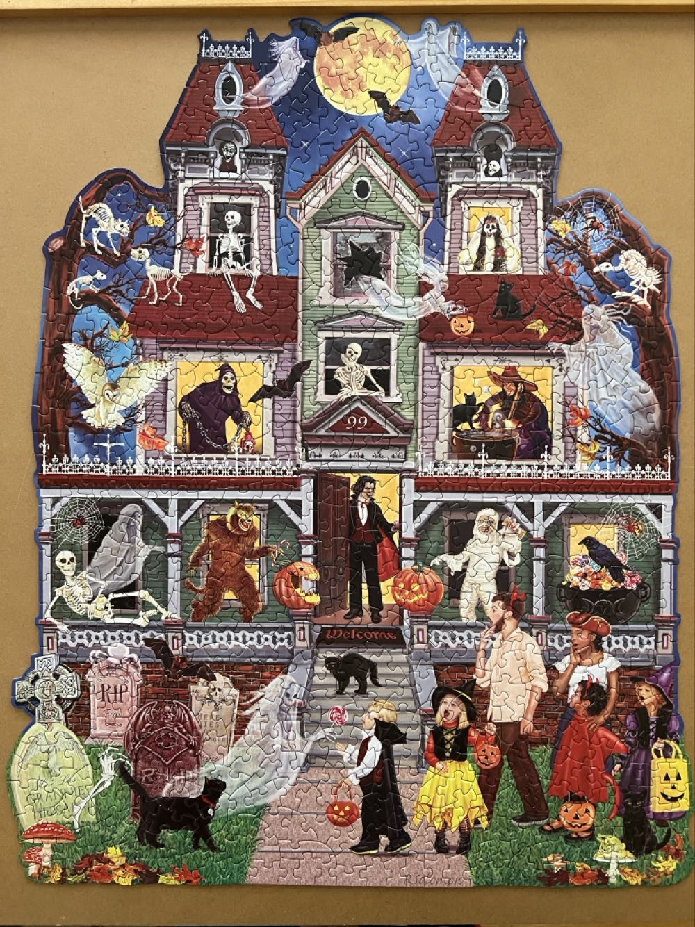 Ninety Nine Haunting Lane NIB  - Bits & Pieces New 🚪 puzzle collectible [Barcode 192949065865] - Main Image 2