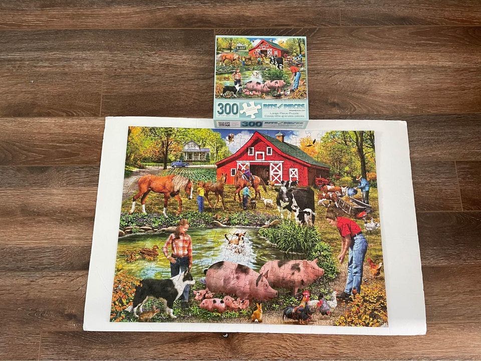 Farm By The Pond - Bits And Pieces puzzle collectible [Barcode 192949053244] - Main Image 3