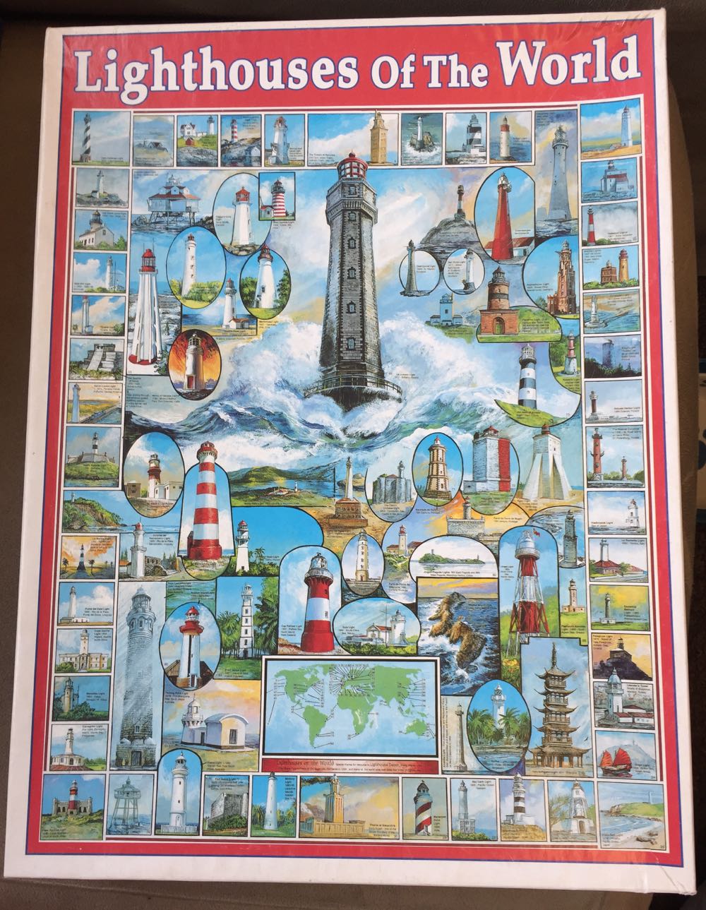 Lighthouses Of The World - White Mountain puzzle collectible [Barcode 724819247738] - Main Image 2