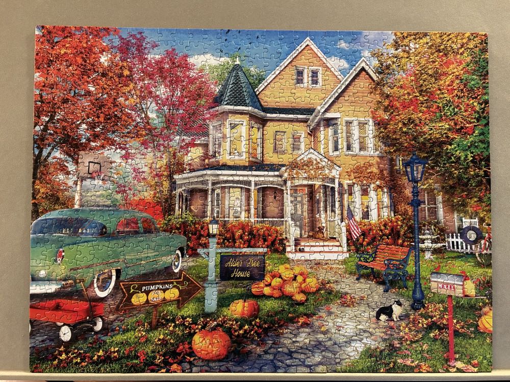 Autumn Townhouse - Ceaco puzzle collectible [Barcode 021081280136] - Main Image 2