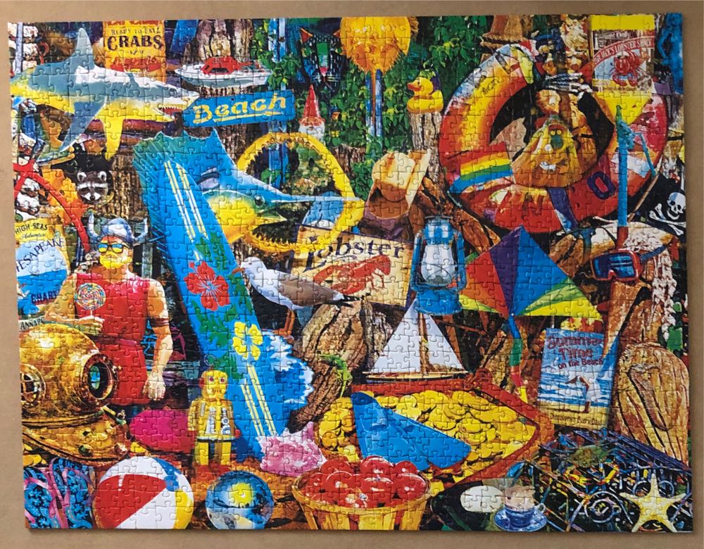 Beach Time Flea Market - MasterPieces puzzle collectible [Barcode 705988505485] - Main Image 2