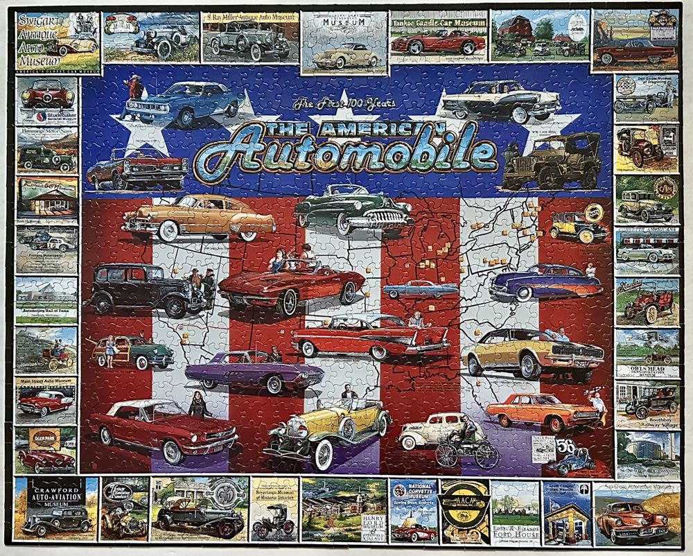 The American Automobile✅ - White Mountain puzzle collectible [Barcode 724819247370] - Main Image 2