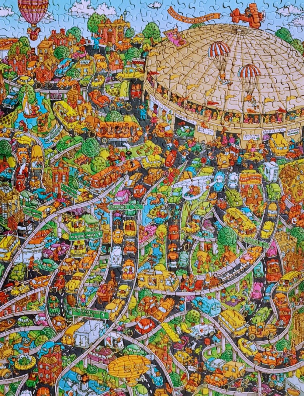 Super Dome Sunday - Springbok (Vintage) puzzle collectible [Barcode 070000017438] - Main Image 2