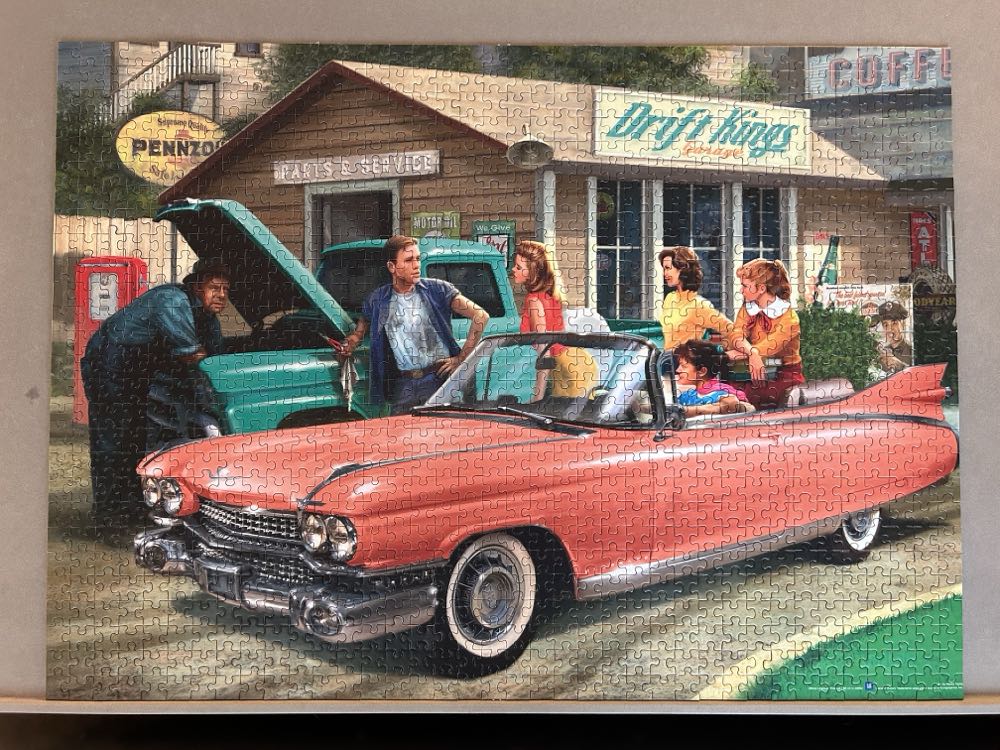 The Pink Caddy - EuroGraphics puzzle collectible [Barcode 628136609555] - Main Image 2