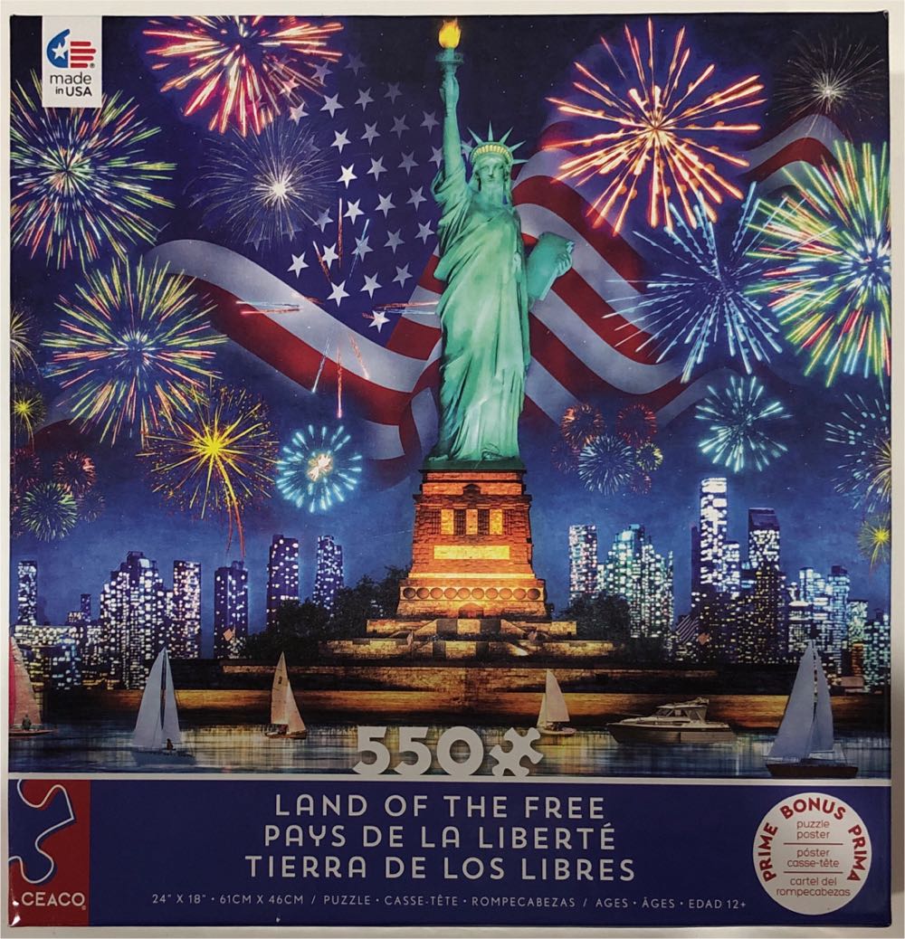 Land Of The Free  - Ceaco puzzle collectible [Barcode 021081241427] - Main Image 4