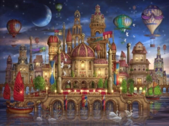 Moated Castle - Schmidt Puzzle puzzle collectible [Barcode 4001504593056] - Main Image 2