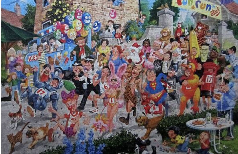 Fun Run Fiasco-SOLD - Gibsons puzzle collectible [Barcode 5012269080018] - Main Image 3