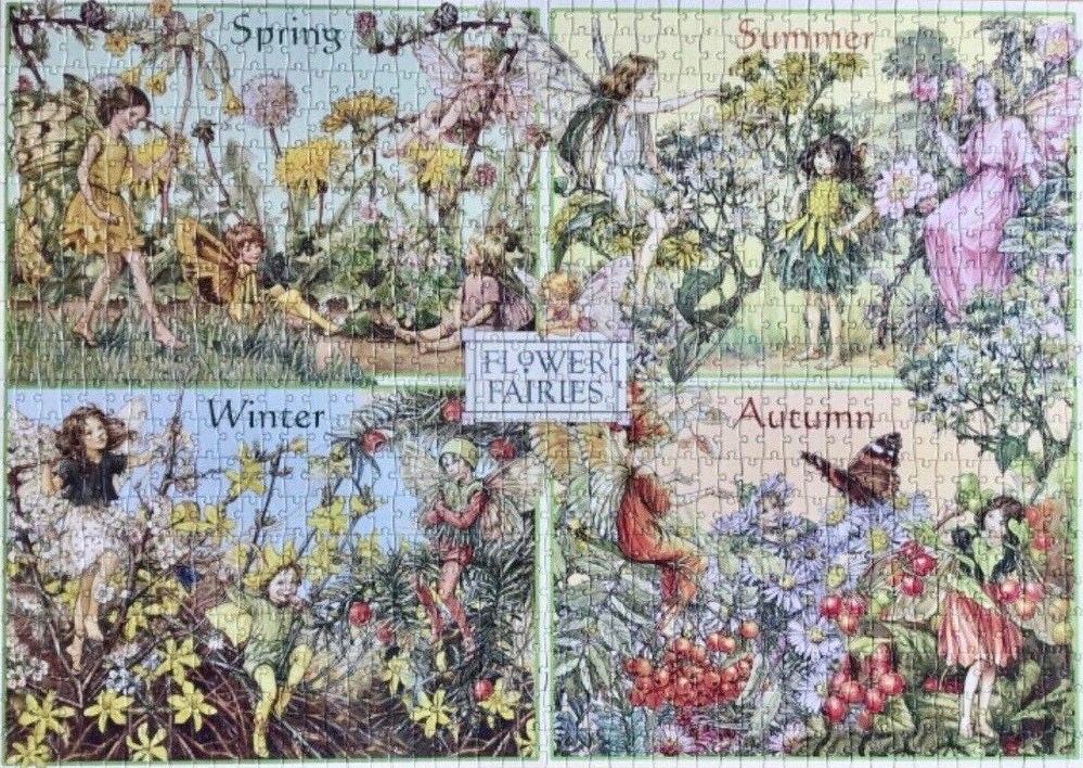 Flower Fairies Of The Seasons - Susan Prescott Games puzzle collectible [Barcode 5032235001595] - Main Image 4