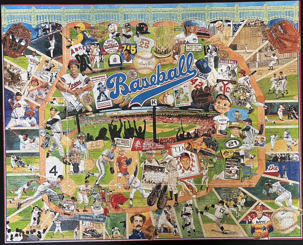 Baseball - White Mountain Puzzles puzzle collectible [Barcode 724819249558] - Main Image 2