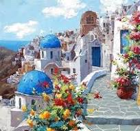 Spring In Santorini - Castorland 🇵🇱 puzzle collectible [Barcode 5904438200603] - Main Image 2