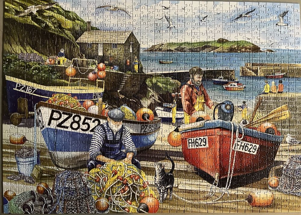 *Fishing In Mullion Cove - W H Smith puzzle collectible [Barcode 5013872122102] - Main Image 2