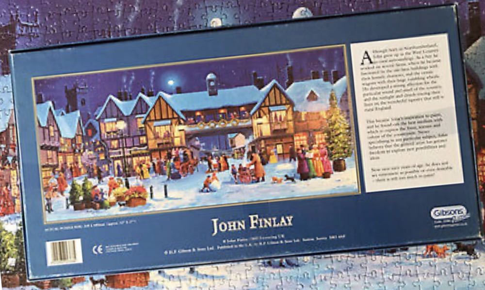 Christmas In The Square - Gibsons puzzle collectible [Barcode 5012269003864] - Main Image 4