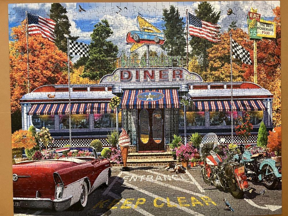 Bill & Sally’s Diner - White Mountain puzzle collectible - Main Image 2