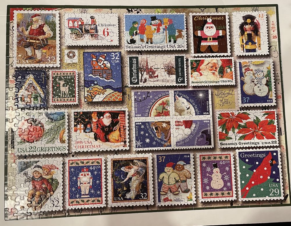 Holiday Stamps✅ - White Mountain puzzle collectible - Main Image 2