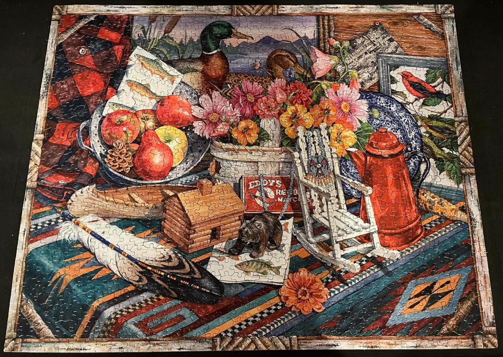 Blue Mountain Lodge - White Mountain Puzzles, Inc. puzzle collectible [Barcode 724819248612] - Main Image 3